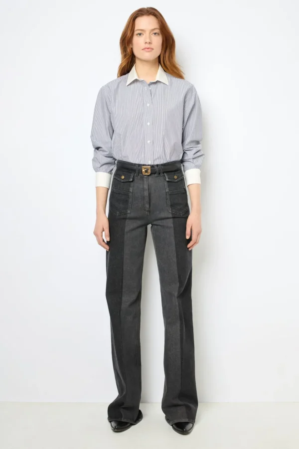 New Leather signature belt - LE LAUREN Shirts & Blouses