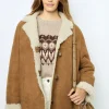 Discount 3/4 length shearling coat - LEONTINE Leather & Pelts