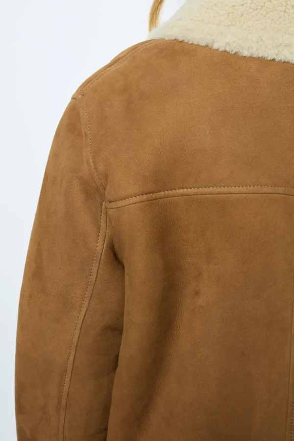 Discount 3/4 length shearling coat - LEONTINE Leather & Pelts