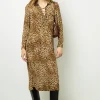 Best Leopard Print Maxi Dress with Lace-Up Detail - SIRENA Dresses