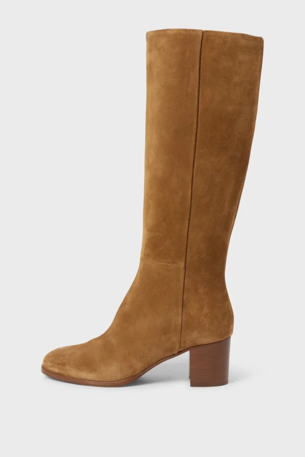 Outlet LIZZIE - High boots in velvet leather Shoes