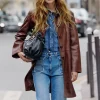 Flash Sale Long jacket in distressed leather - NALINHA Leather & Pelts