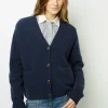 Shop Loose-fitting V-neck cardigan - JEANETTE Knitwear