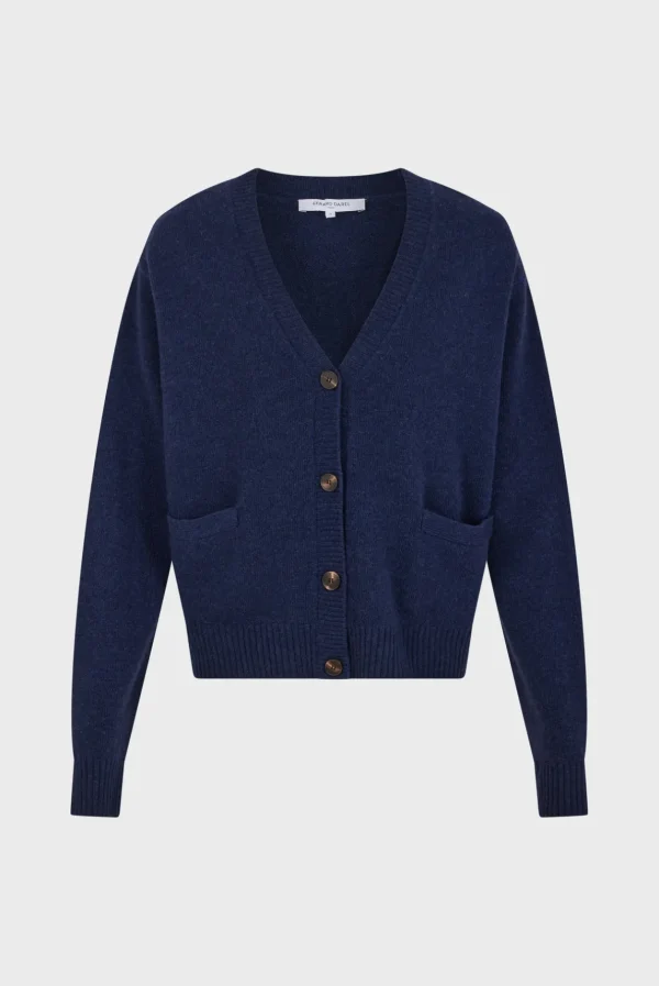 Shop Loose-fitting V-neck cardigan - JEANETTE Knitwear