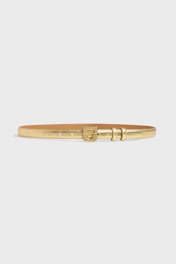Cheap Metallic python leather belt - LE MINI LAUREN Belts