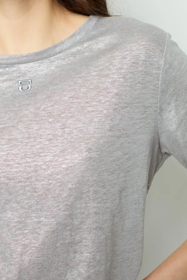 Sale Metallic-finish short sleeves T-shirt - AIDA Tops & T-Shirts