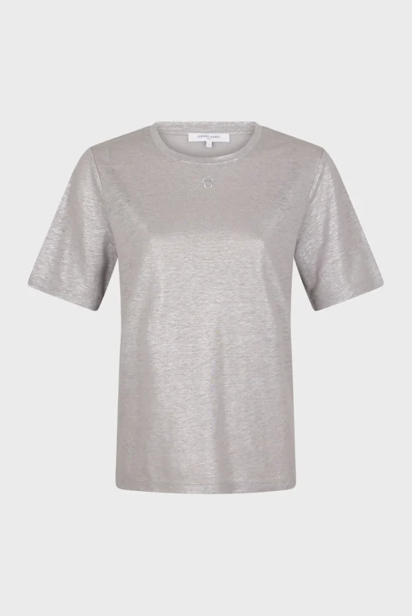 Sale Metallic-finish short sleeves T-shirt - AIDA Tops & T-Shirts