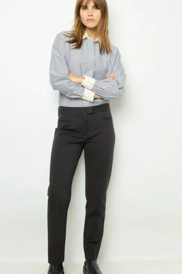 Hot Micro houndstooth 7/8 pants - NOLA Trousers