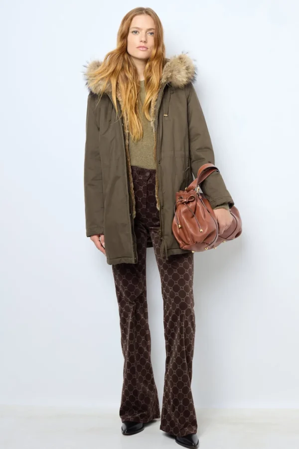 Cheap Mid-length padded parka with hood - LOUCINE Coats