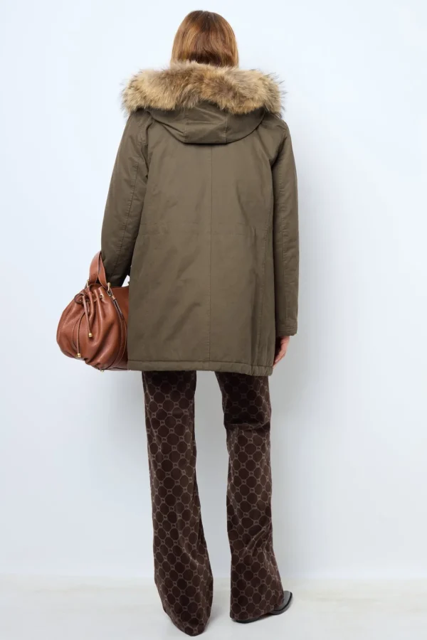 Cheap Mid-length padded parka with hood - LOUCINE Coats