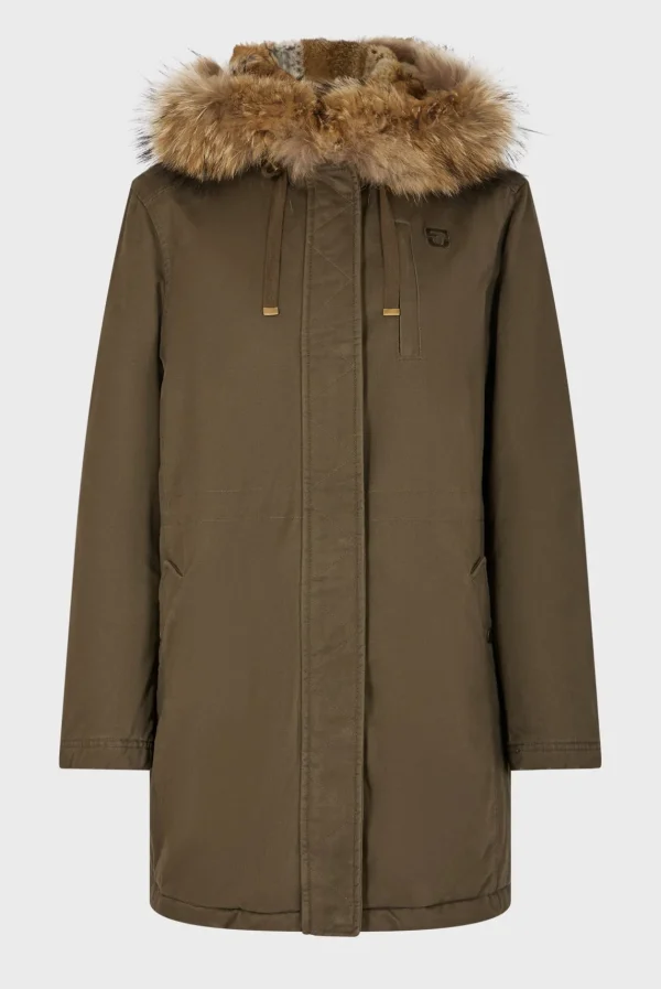 Cheap Mid-length padded parka with hood - LOUCINE Coats