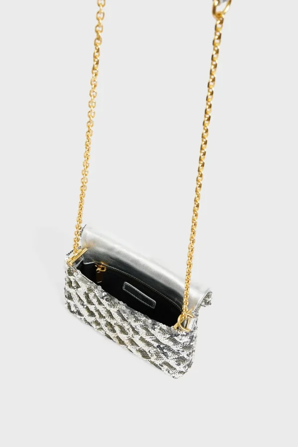 Outlet Mini crossbody bag in sequin - LE MINI FANNY The Fanny Bag | Shoulder Bags