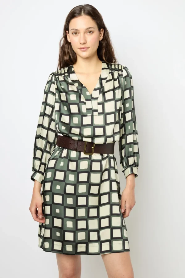 Best Sale Mini dress with geometric print - SASKIA Dresses