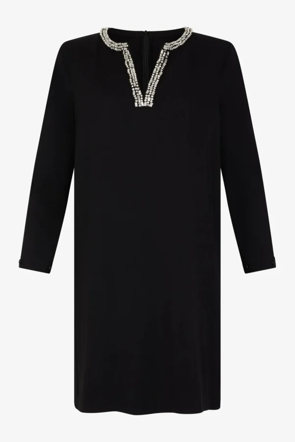 Outlet Mini dress with jewel collar - STERNA Dresses