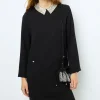 New Mini dress with jewel shirt collar - SYLVINE Dresses