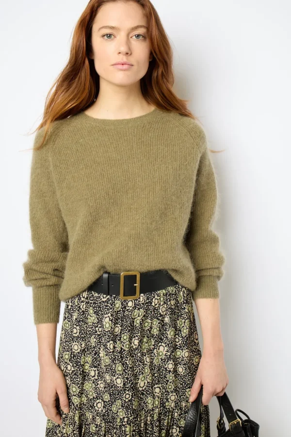 Online Mohair round neck sweater- JOLINA Knitwear