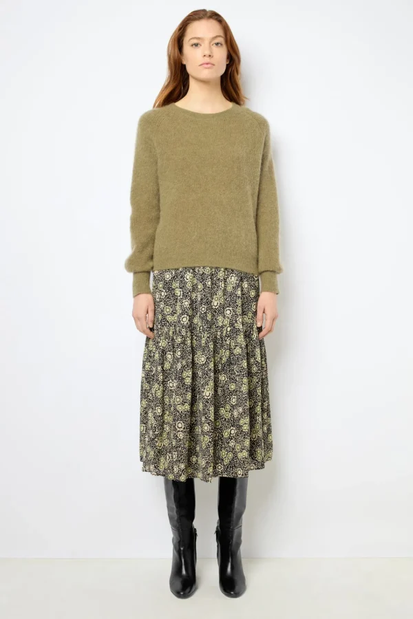 Online Mohair round neck sweater- JOLINA Knitwear