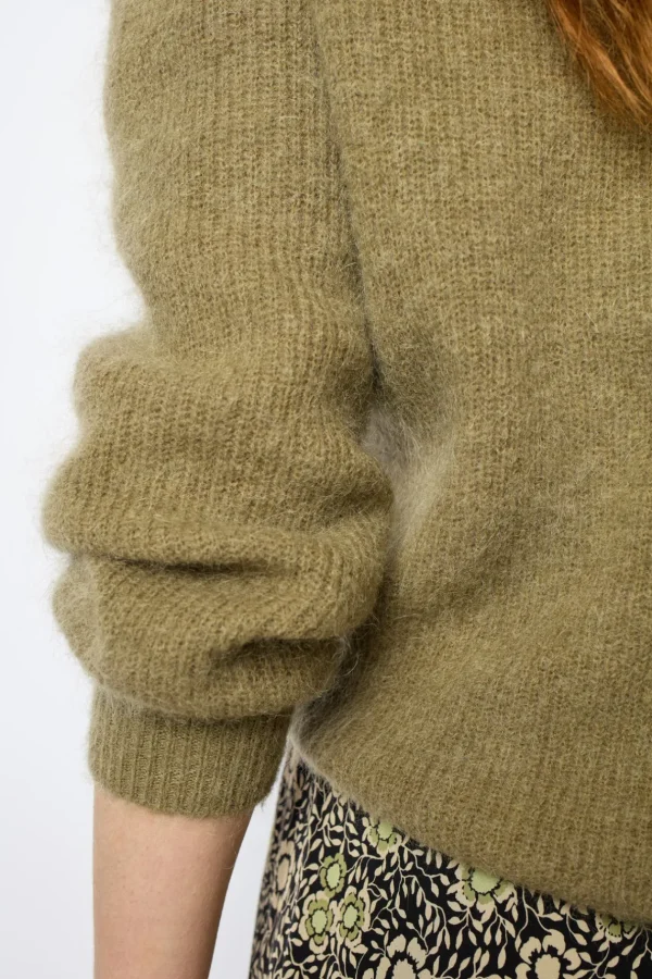 Online Mohair round neck sweater- JOLINA Knitwear