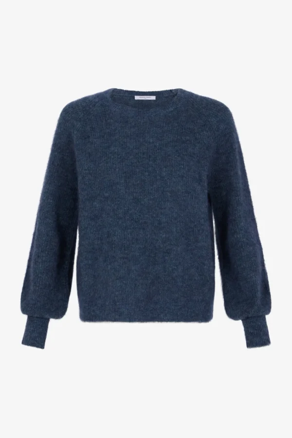 Discount Mohair round neck sweater- JOLINA Knitwear