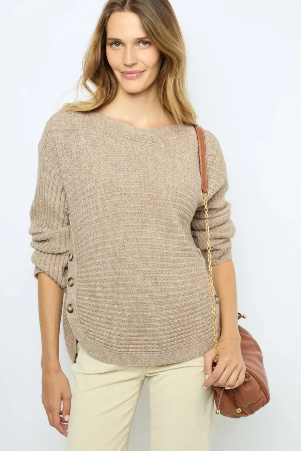 Clearance Natural velvet flare pants - ANNA Knitwear