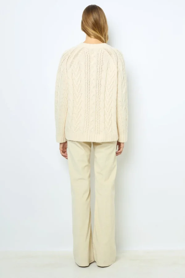 Flash Sale Natural velvet flare pants - ANNA Knitwear