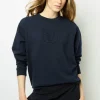 Cheap Navy blue logo sweatshirt - ADRIENNE Tops & T-Shirts