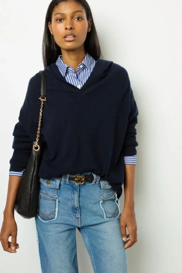 Hot Oversize hooded cashmere sweater - LALOU Knitwear