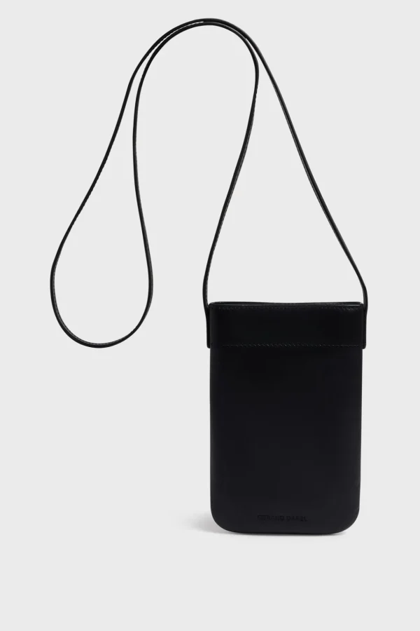 Sale Phoneholder in crumpled leather - LADYPHONE Leather Goods