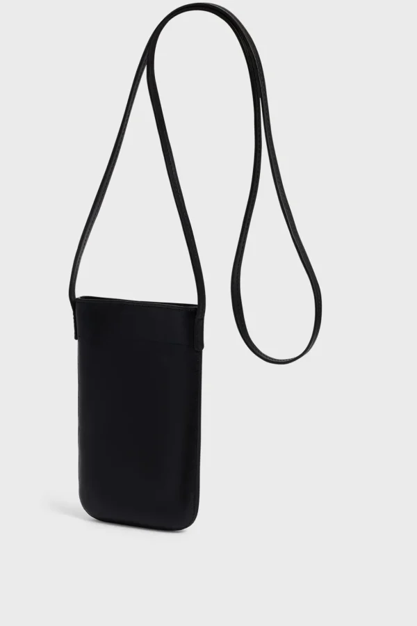 Sale Phoneholder in crumpled leather - LADYPHONE Leather Goods