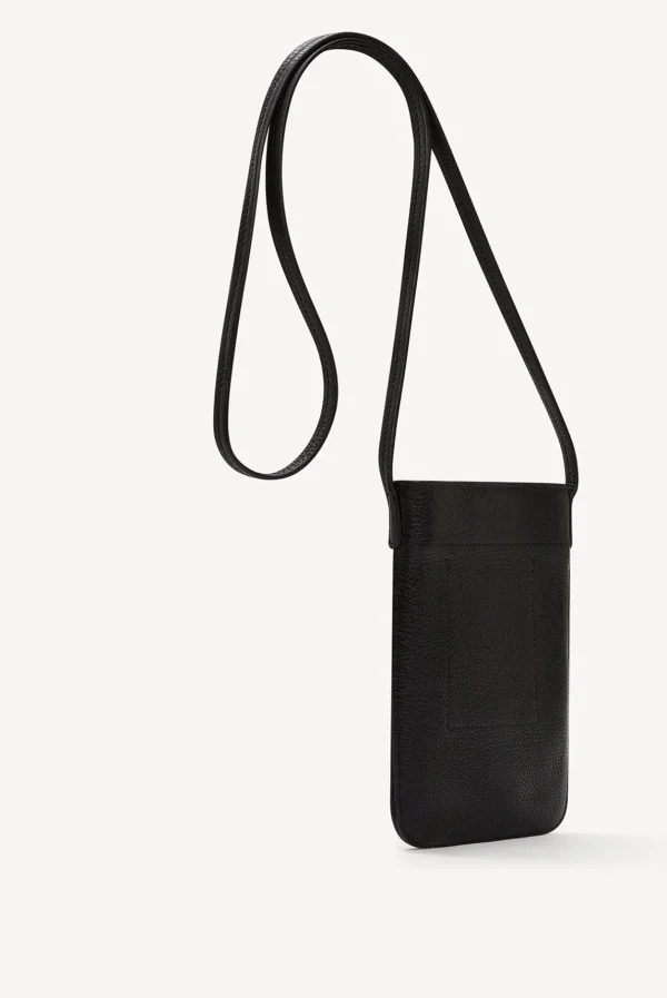 Clearance Phoneholder in grainy leather metallic inside - LADYPHONE Shoulder Bags | Leather Goods