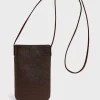 Online Phoneholder in metallic leather - LADYPHONE Shoulder Bags | Leather Goods