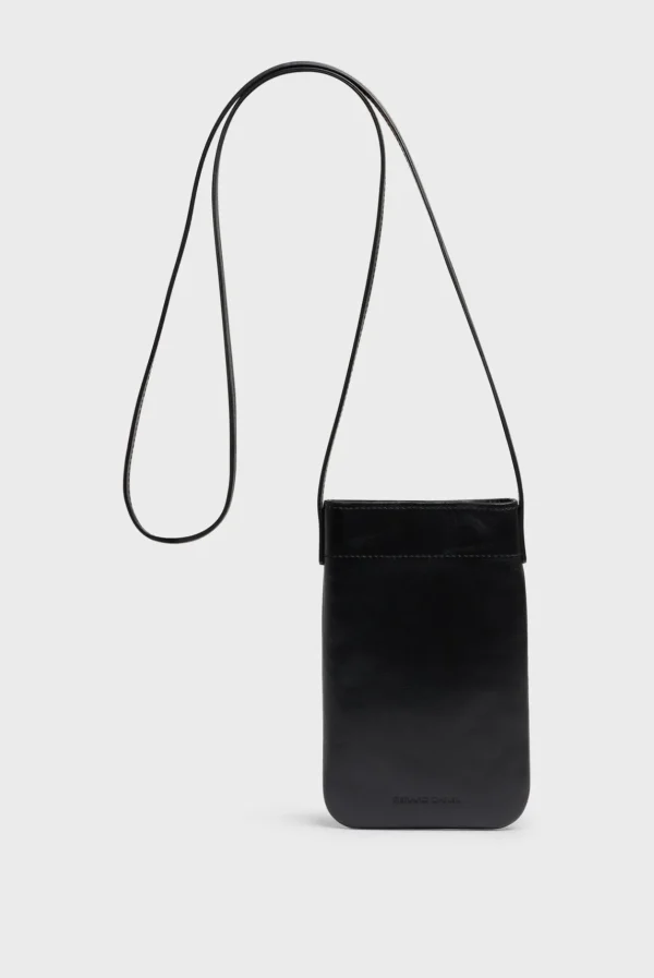 Sale Phoneholder in plain leather - LADYPHONE Shoulder Bags | Leather Goods