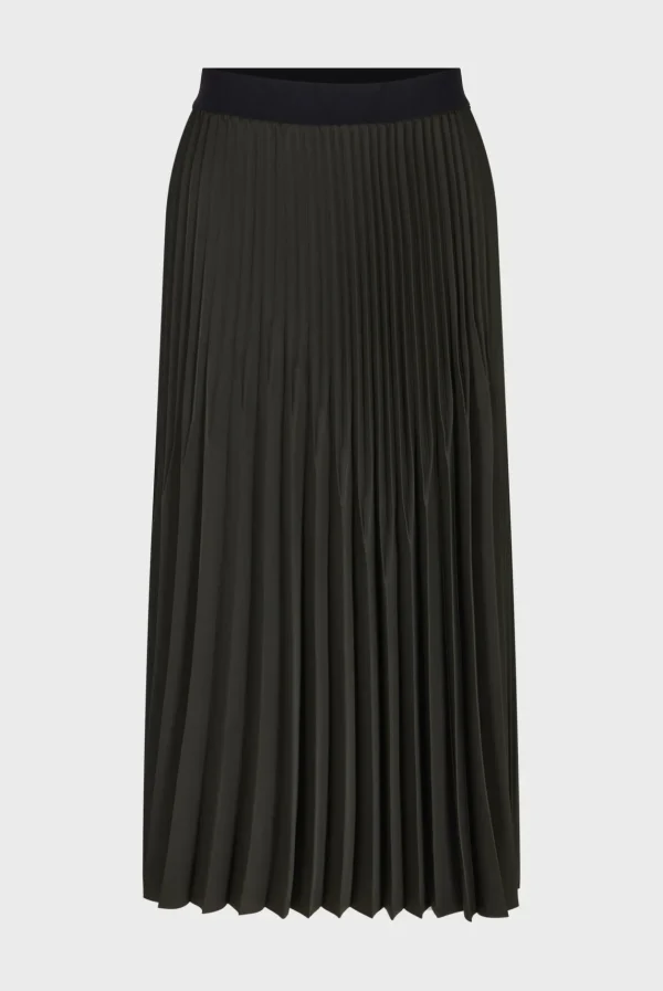 Hot Plain pleated midi skirt - CHARLENE Skirts