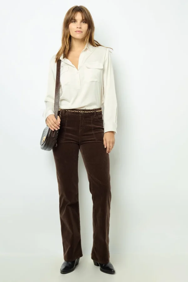 Flash Sale Plain satin blouse - BRIGITTE Shirts & Blouses