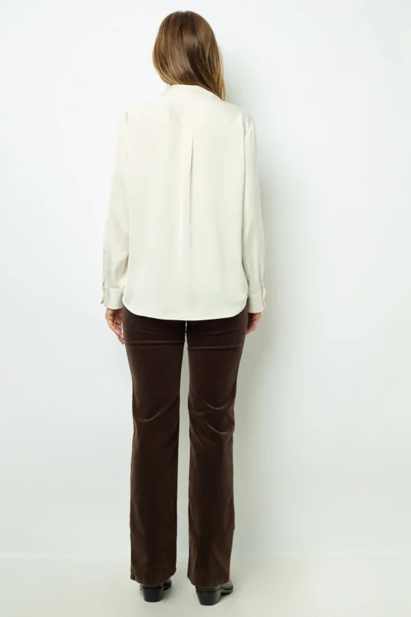 Flash Sale Plain satin blouse - BRIGITTE Shirts & Blouses
