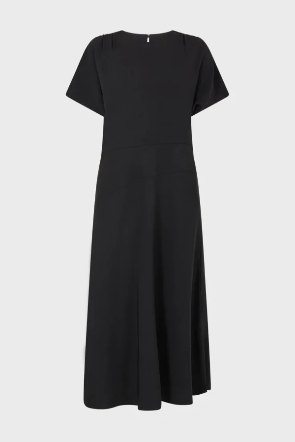 Clearance Plain waisted midi dress - SERGINA Dresses