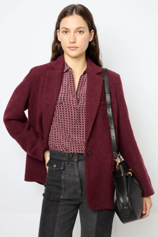 New Plain wide jacket - MARINE Jackets