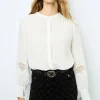 Best Sale Pleated lace top - BELLINE Shirts & Blouses