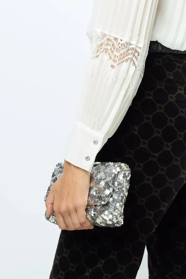 Best Sale Pleated lace top - BELLINE Shirts & Blouses
