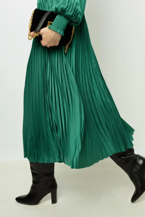 Sale Pleated satin blouse - BABETH Skirts