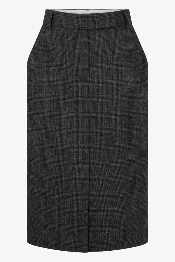 Cheap Prince of Wales straight skirt - CAHINA Skirts