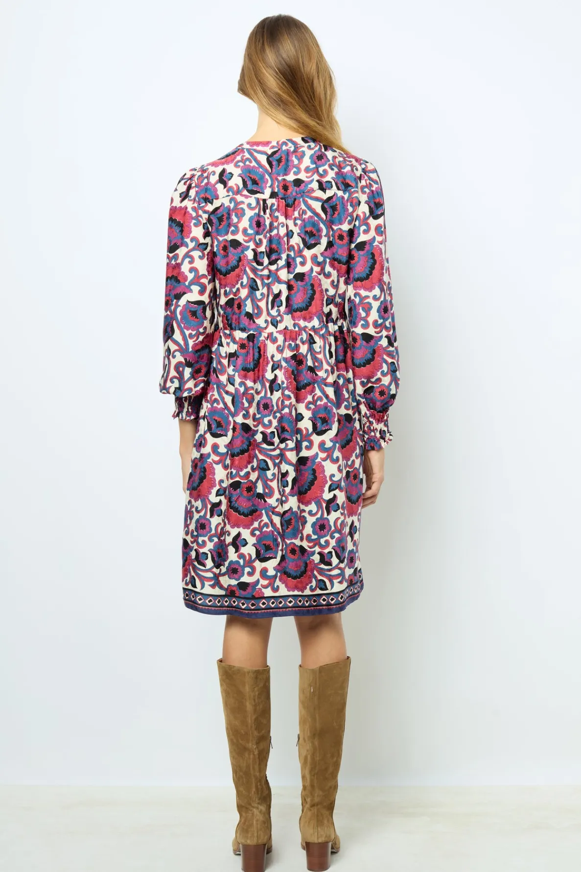 print_mini_dress__samia_3.webp Clearance Print mini dress - SAMIA Dresses