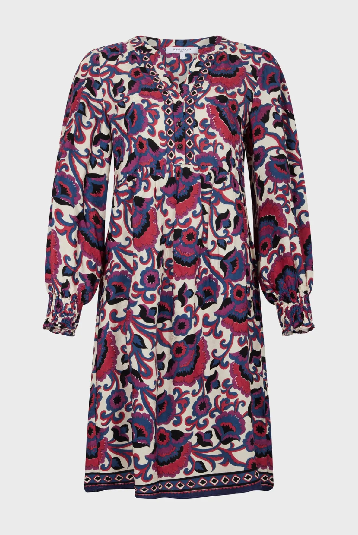 print_mini_dress__samia_5.webp Clearance Print mini dress - SAMIA Dresses