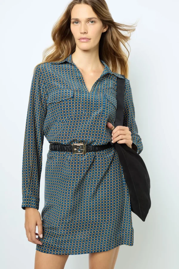 Flash Sale Printed silk mini dress - SAPHIA Dresses
