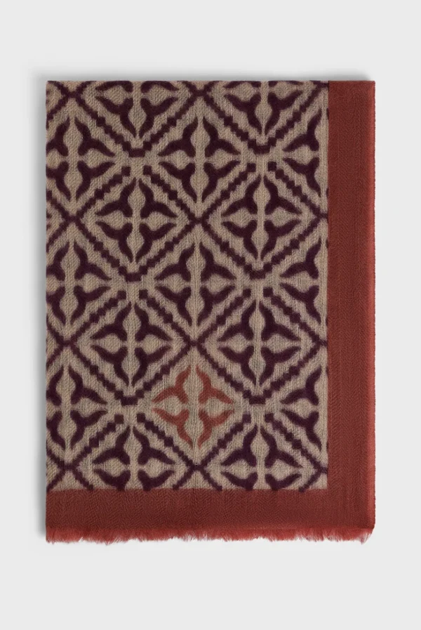 Fashion Printed wool and cashmere scarf - DYLANE Scarves