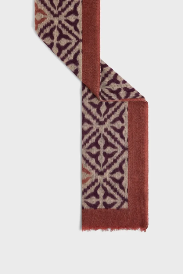 Fashion Printed wool and cashmere scarf - DYLANE Scarves