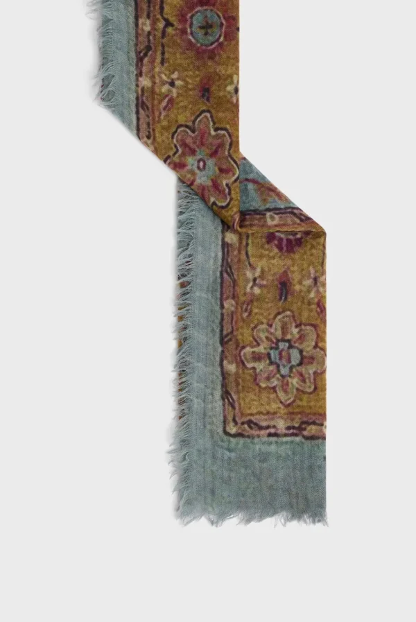Cheap Printed wool scarf - DALHIA Scarves