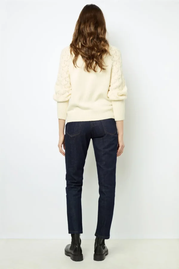 Best Pullover with openwork sleeves - JOELYNE Knitwear