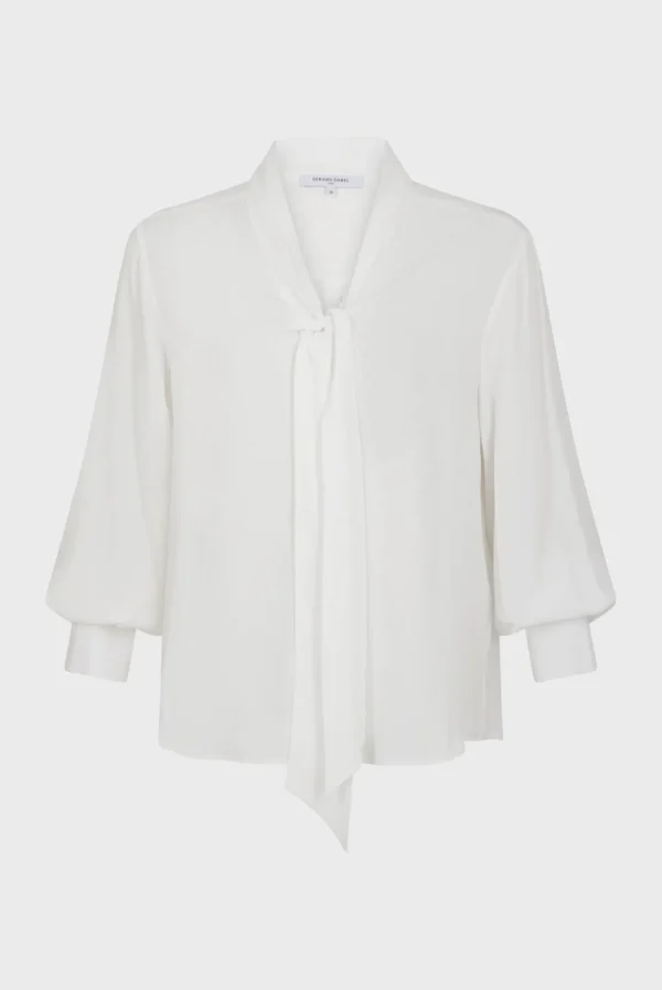 Cheap Pussy-bow collar blouse Shirts & Blouses
