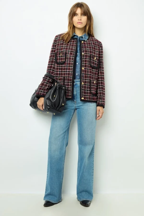 Best Red tweed jacket with braid - MAIWENN Jackets | Suits & Outfits